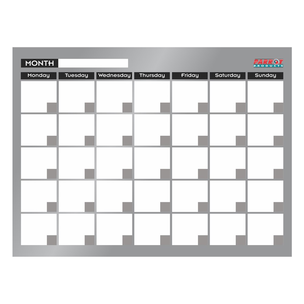 Parrot Monthly Planner Cast Acrylic 600 X 450mm
