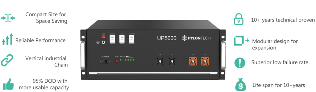 Pylon UP5000 4.8kWh Li-Ion Solar Battery 48V