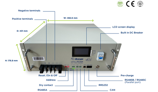 Leoch Lithium Battery 48V 100Ah 48100S