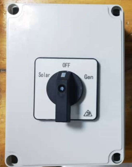 ChangeOver Solar/Gen SiSO Switch Manual Type 1