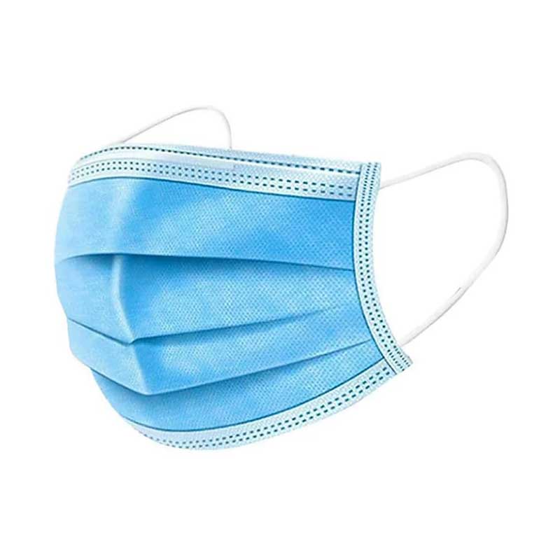 3 Ply Mask (BOX OF 50 Pieces) - Blue Colour