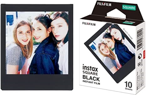 Fujifilm Instax Film Square (10 Sheets) Black Frame