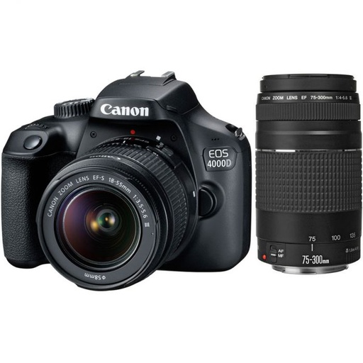 Canon EOS 4000D (18 MP) Double DC Kit