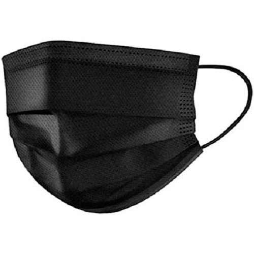 3 Ply Mask (Box of 50 Pieces) - Black Colour