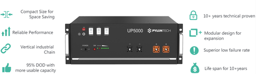 [PYLON-UP5000] Pylon UP5000 4.8kWh Li-Ion Solar Battery 48V