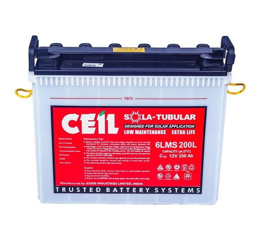 [LMS 200] Deltec 12V 200Ah @ C10 Tubular Vented Solar Battery