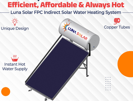 [10022] Luna Solar 200LPD Indirect-FPC Solar Geyser