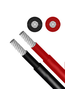 25mm2 single-core HV DC cable 1m - Pair