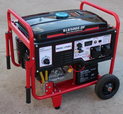 Generator Dual Fuel Petrol/LPG 5KVA 230V 50hz single phase C/w Self Start