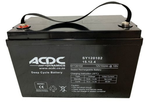 ACDC Deep Cycle Gel Battery 12V 102Ah