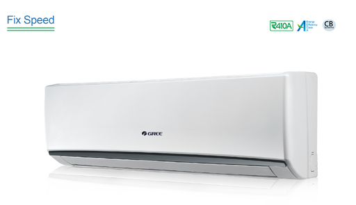 [GWH18QD-K3NNA1F] Gree Wall Mount Split Aircon Hot & Cold Fixed Speed 18000BTU R410A