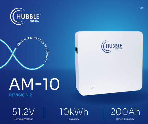 Hubble Lithium AM-10, 10kWh 51.2V Battery - N