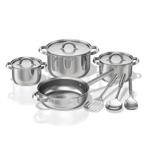 [KSC310] Bennett Read Cuisine Craft 10 Piece Stainless Steel Set
